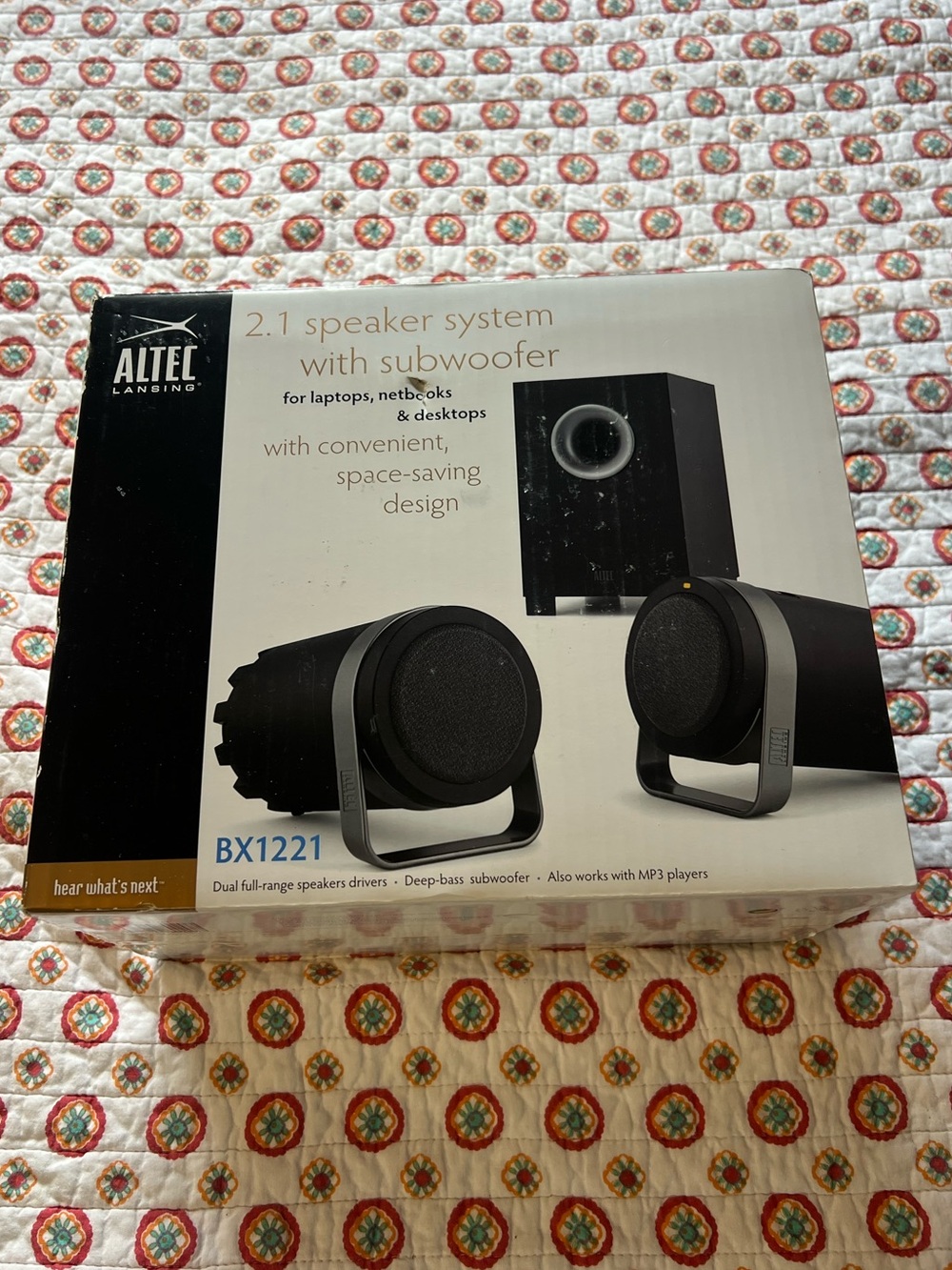 NEW ALTEC LANSING BXR1221 Classic
Speakers 4" Subwoofer
